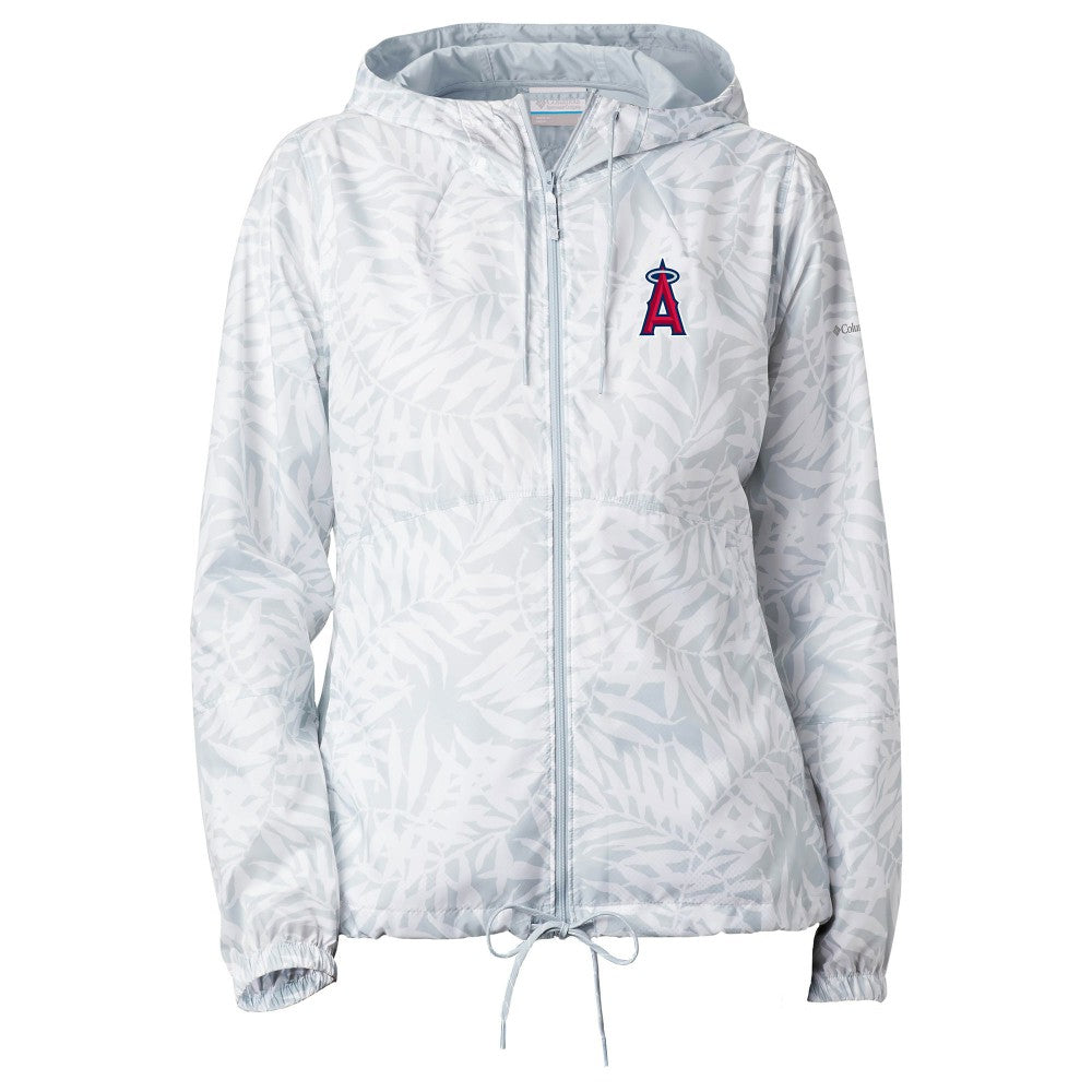 Los Angeles Angels Women's Flash Forward Full-Zip Windbreaker Jacket Gray | Columbia