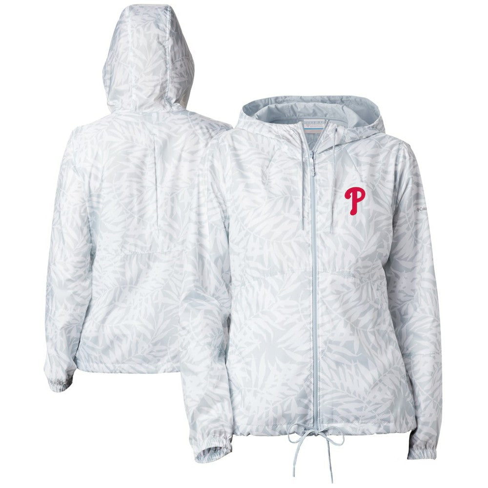 Philadelphia Phillies Women's Flash Forward Full-Zip Windbreaker Jacket Gray | Columbia