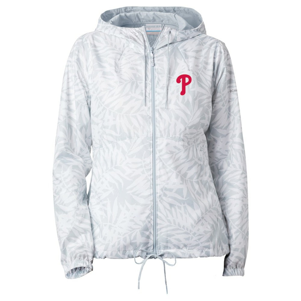 Philadelphia Phillies Women's Flash Forward Full-Zip Windbreaker Jacket Gray | Columbia