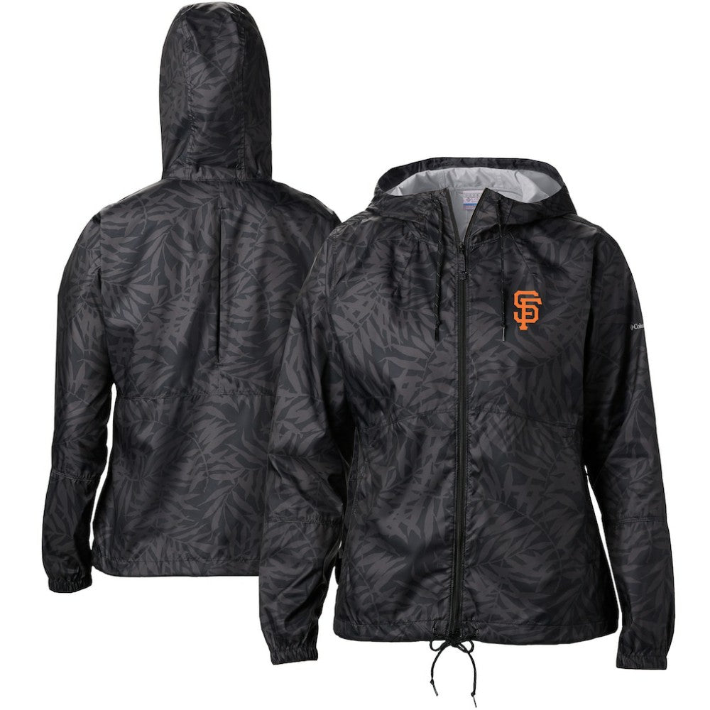 San Francisco Giants Women's Flash Forward Full-Zip Windbreaker Jacket Black | Columbia