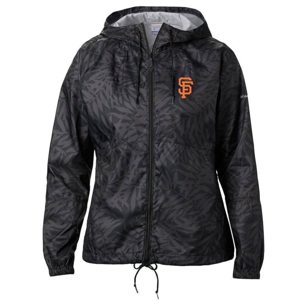 San Francisco Giants Women's Flash Forward Full-Zip Windbreaker Jacket Black | Columbia