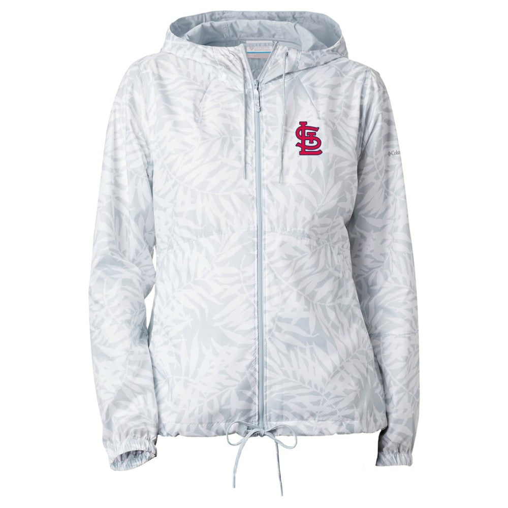 St. Louis Cardinals Women's Flash Forward Full-Zip Windbreaker Jacket Gray | Columbia