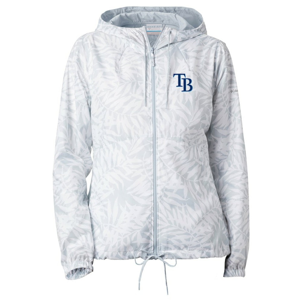 Tampa Bay Rays Women's Flash Forward Full-Zip Windbreaker Jacket Gray | Columbia