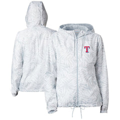 Texas Rangers Women's Flash Forward Full-Zip Windbreaker Jacket Gray | Columbia