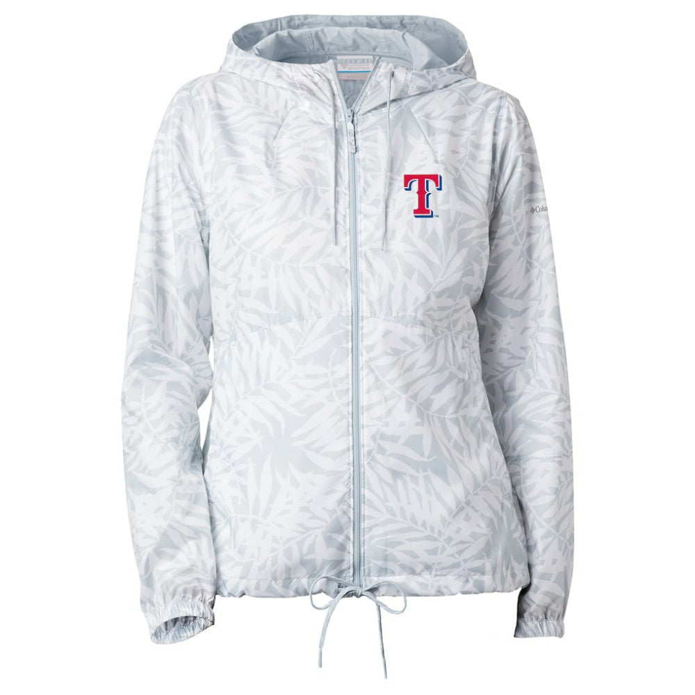 Texas Rangers Women's Flash Forward Full-Zip Windbreaker Jacket Gray | Columbia