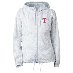 Texas Rangers Women's Flash Forward Full-Zip Windbreaker Jacket Gray | Columbia