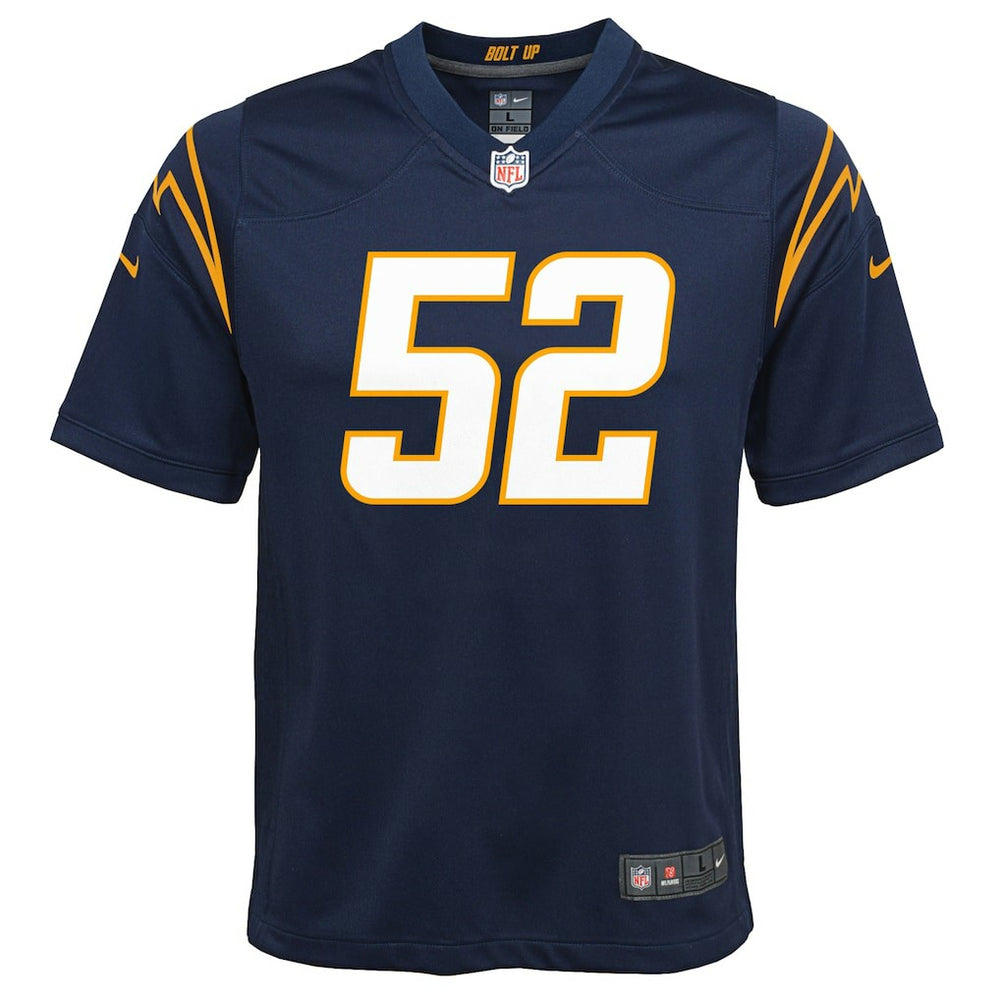 Khalil Mack Los Angeles Chargers Youth Game Jersey - Navy