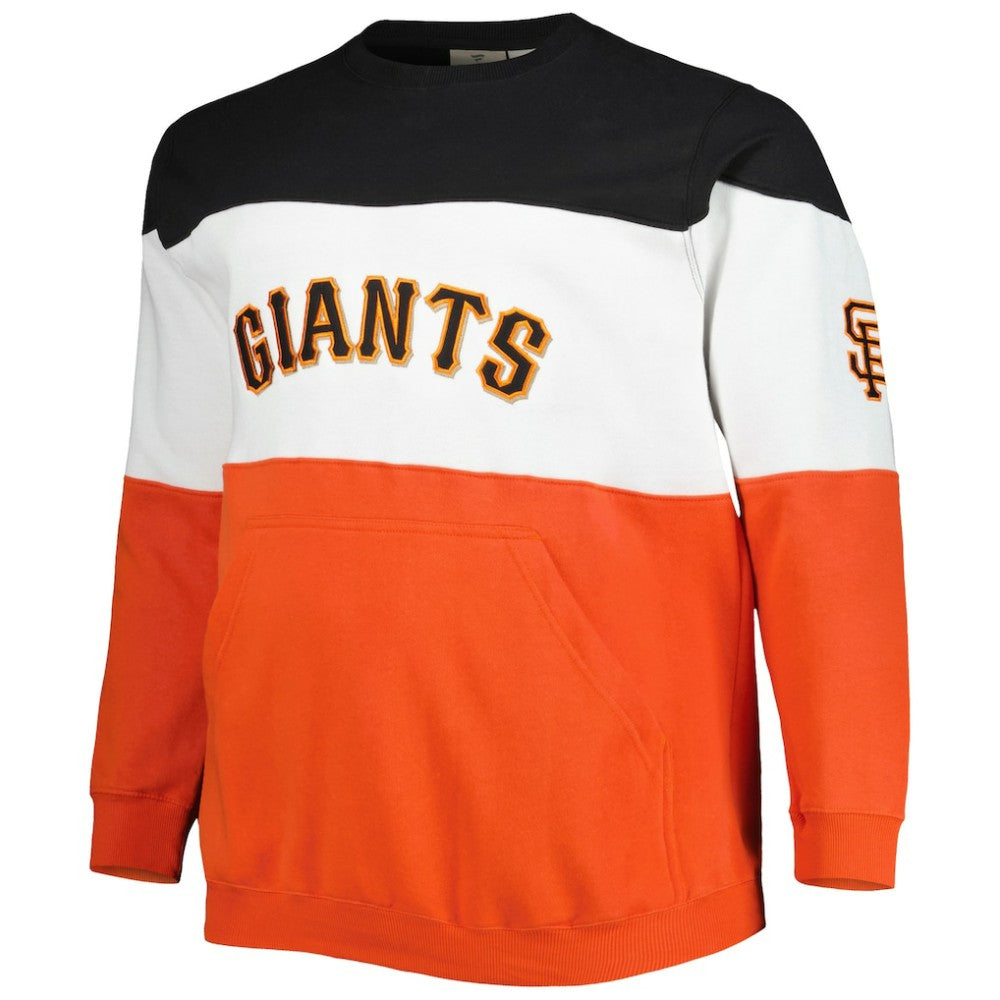 San Francisco Giants Big & Tall Pullover Sweatshirt Black/Orange