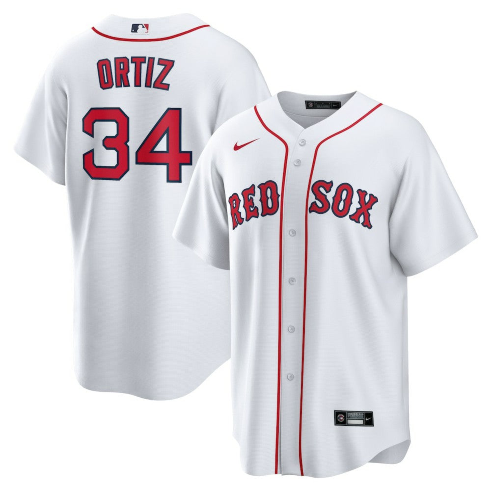 David Ortiz Boston Red Sox Home Replica Player Jersey White | Nike
