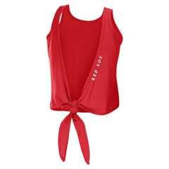 Boston Red Sox WEAR by Erin Andrews Women's Open Back Twist Tie Tank Top Red