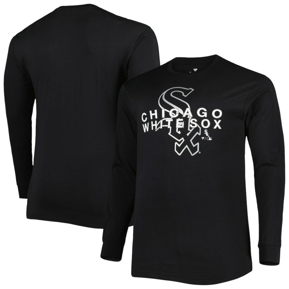 Chicago White Sox Big & Tall Long Sleeve T-Shirt Black