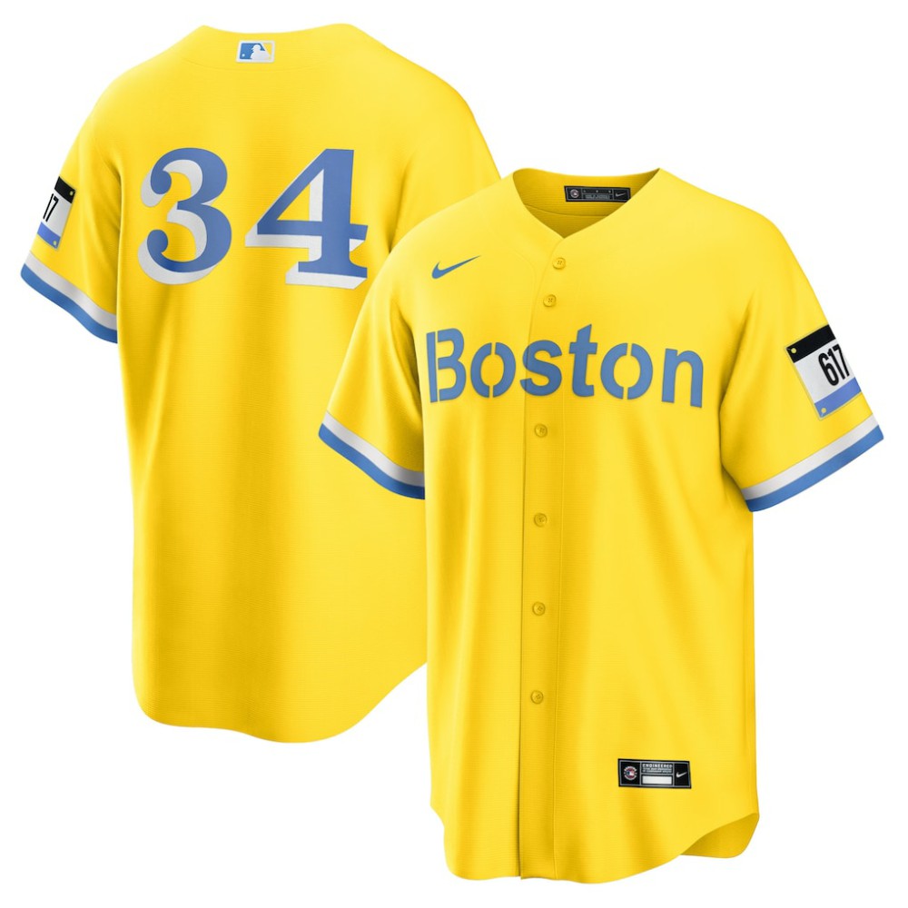 David Ortiz Boston Red Sox Retired Player City Connect Replica Jersey Gold | Nike