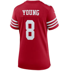 Steve Young San Francisco 49ers Women's Retired Player Game Jersey - Scarlet