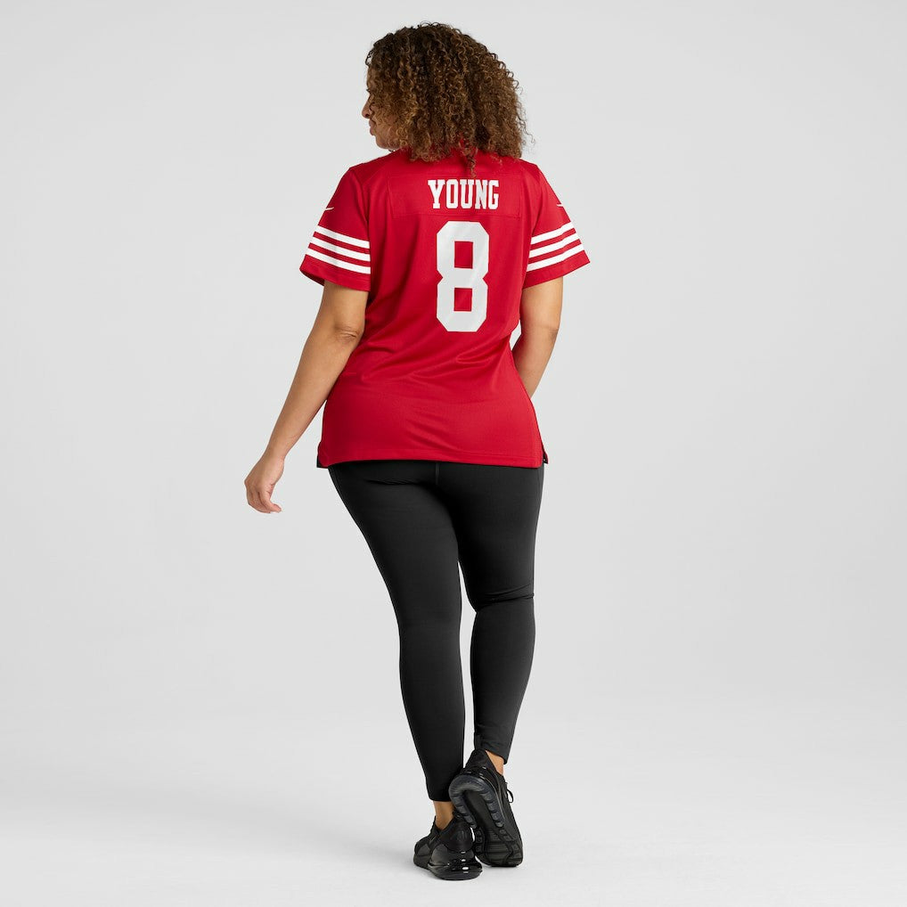 Steve Young San Francisco 49ers Women's Retired Player Game Jersey - Scarlet