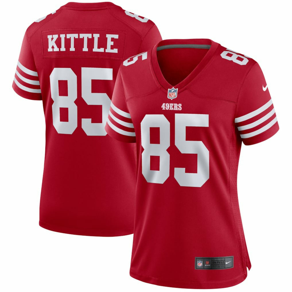 George Kittle San Francisco 49ers Women's Player Jersey - Scarlet