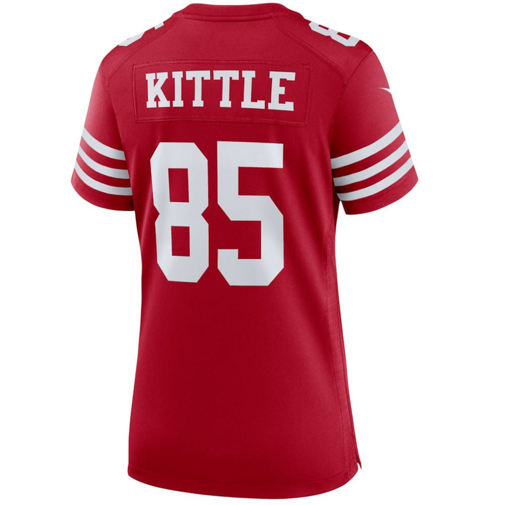 George Kittle San Francisco 49ers Women's Player Jersey - Scarlet