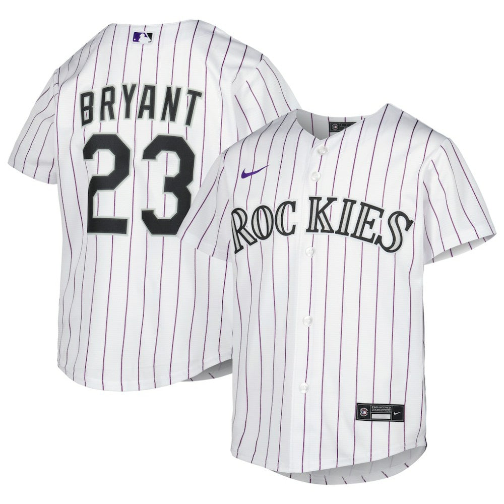 Kris Bryant Colorado Rockies Youth Alternate Replica Player Jersey White | Nike