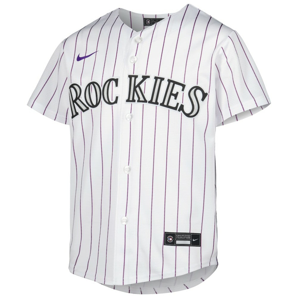 Kris Bryant Colorado Rockies Youth Alternate Replica Player Jersey White | Nike