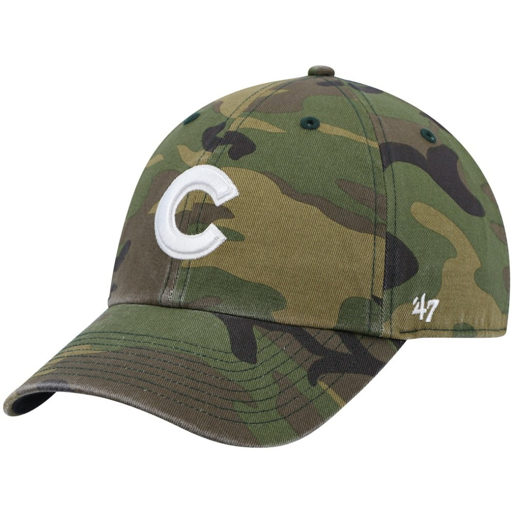 Chicago Cubs Clean Up Adjustable Hat Camo | 47 brand