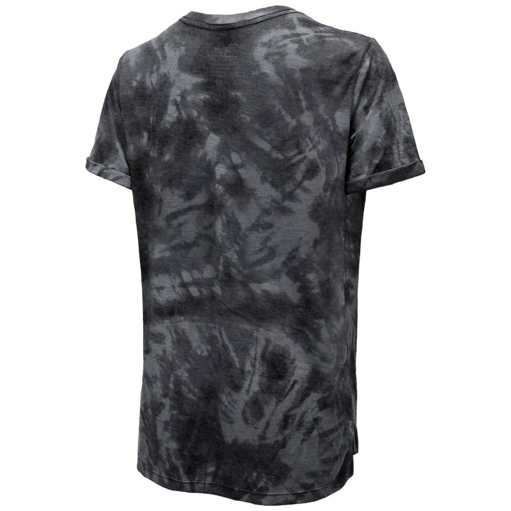 Philadelphia Flyers Majestic Threads Women's Boyfriend Tie-Dye Tri-Blend T-Shirt Black