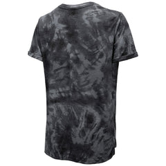 Chicago Blackhawks Majestic Threads Women's Boyfriend Tie-Dye Tri-Blend T-Shirt Black