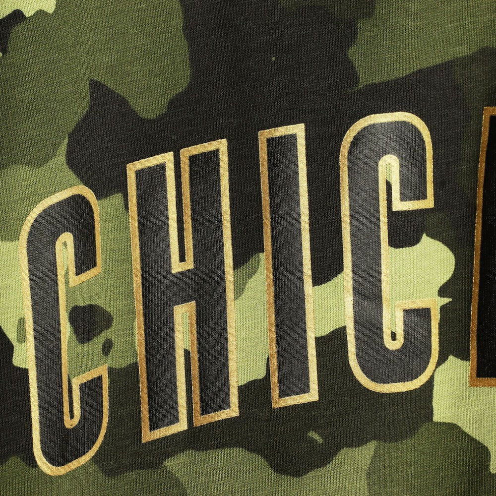 Chicago Cubs Women's 2022 MLB Armed Forces Day Camo Racerback Tank Top Green | New Era