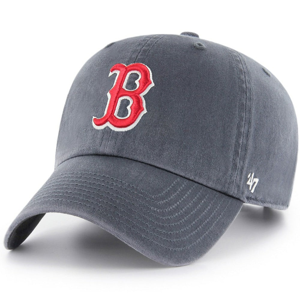 Boston Red Sox Youth Vintage Team Logo Clean Up Adjustable Hat Navy | 47 brand