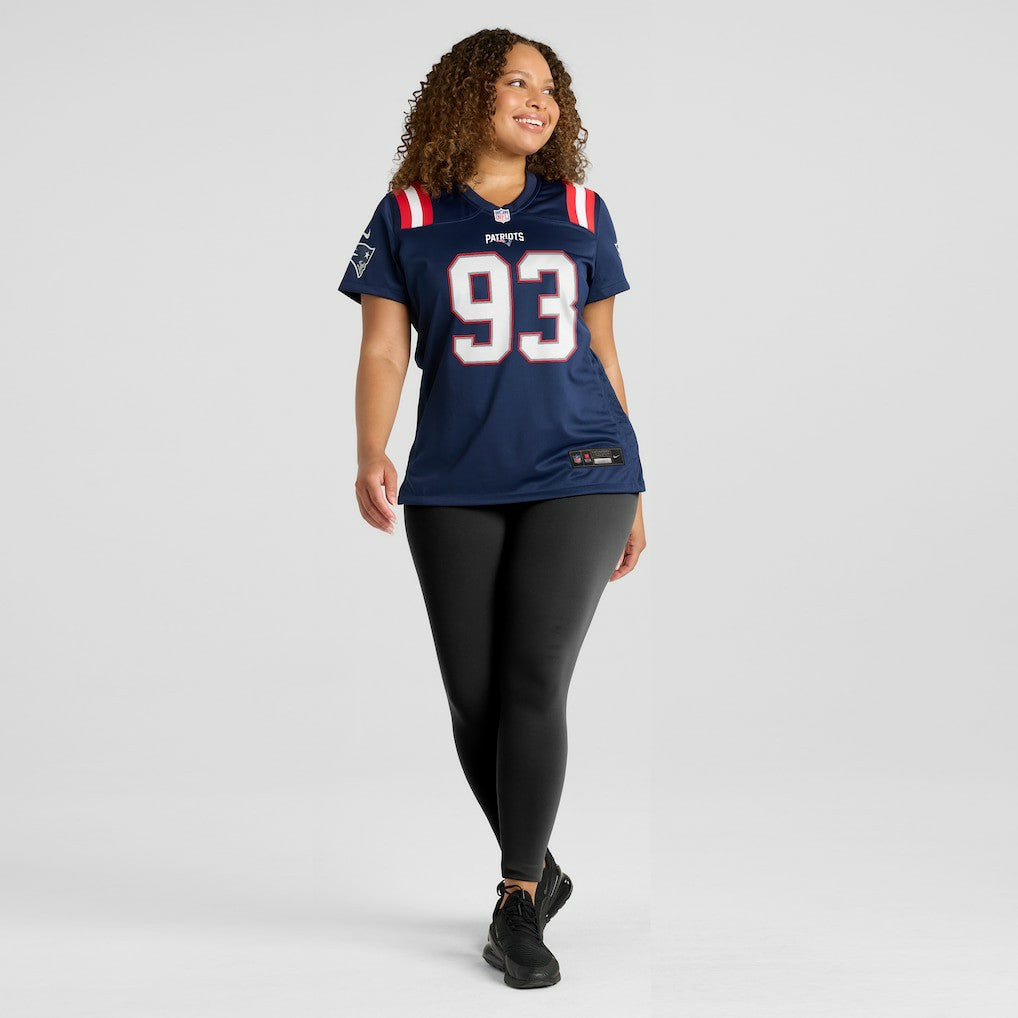 Richard Seymour New England Patriots Women's Retired Player Game Jersey - Navy