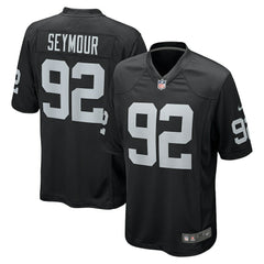 Richard Seymour Las Vegas Raiders Retired Player Game Jersey - Black