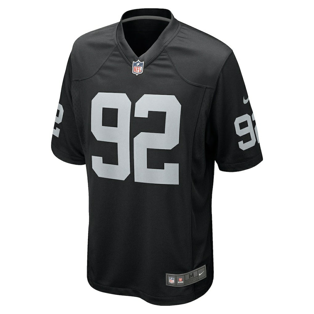 Richard Seymour Las Vegas Raiders Retired Player Game Jersey - Black