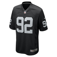Richard Seymour Las Vegas Raiders Retired Player Game Jersey - Black