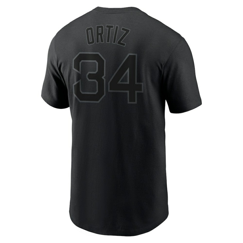 David Ortiz Boston Red Sox Name & Number T-Shirt Black | Nike