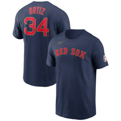 David Ortiz Boston Red Sox Name & Number T-Shirt Navy | Nike