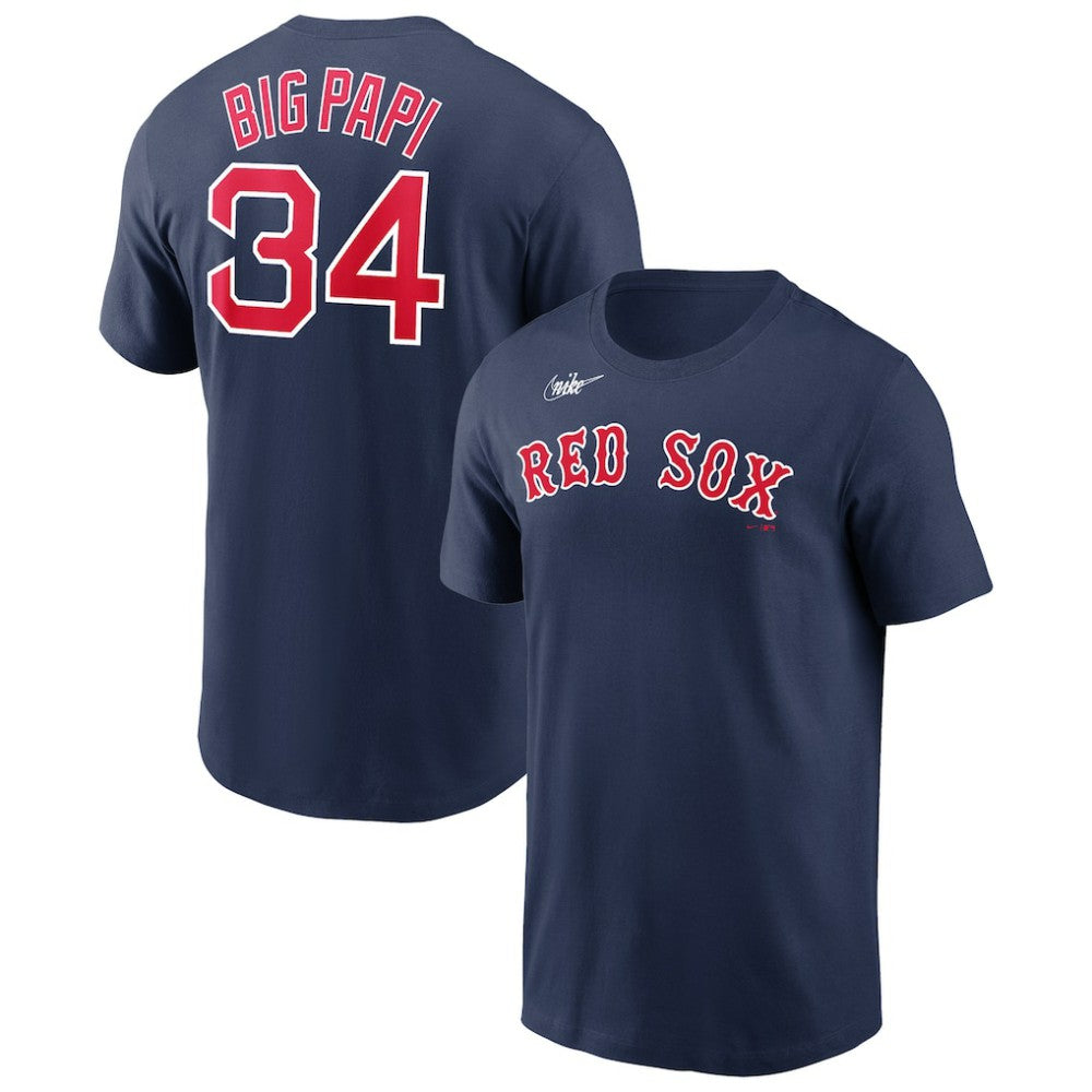 David Ortiz Boston Red Sox Name & Number Wordmark T-Shirt Navy | Nike