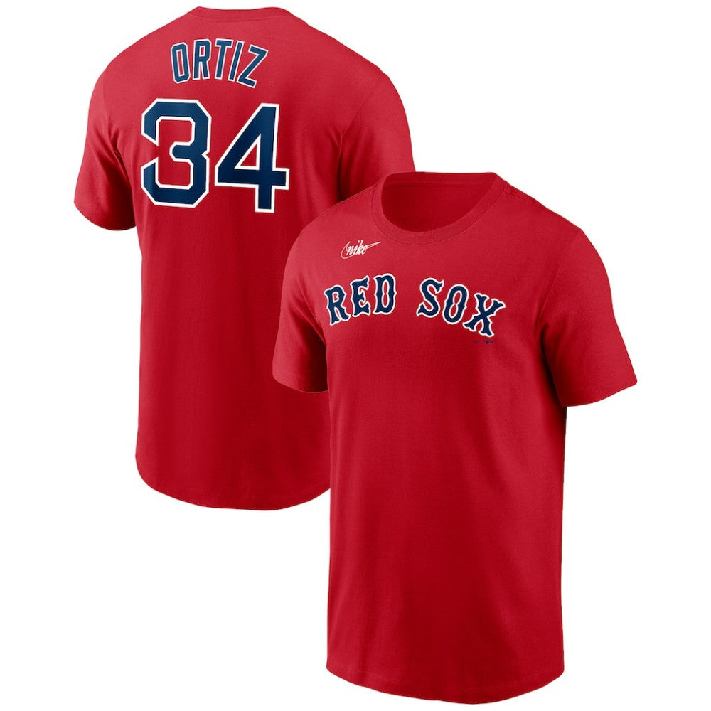 David Ortiz Boston Red Sox Name & Number T-Shirt Red | Nike