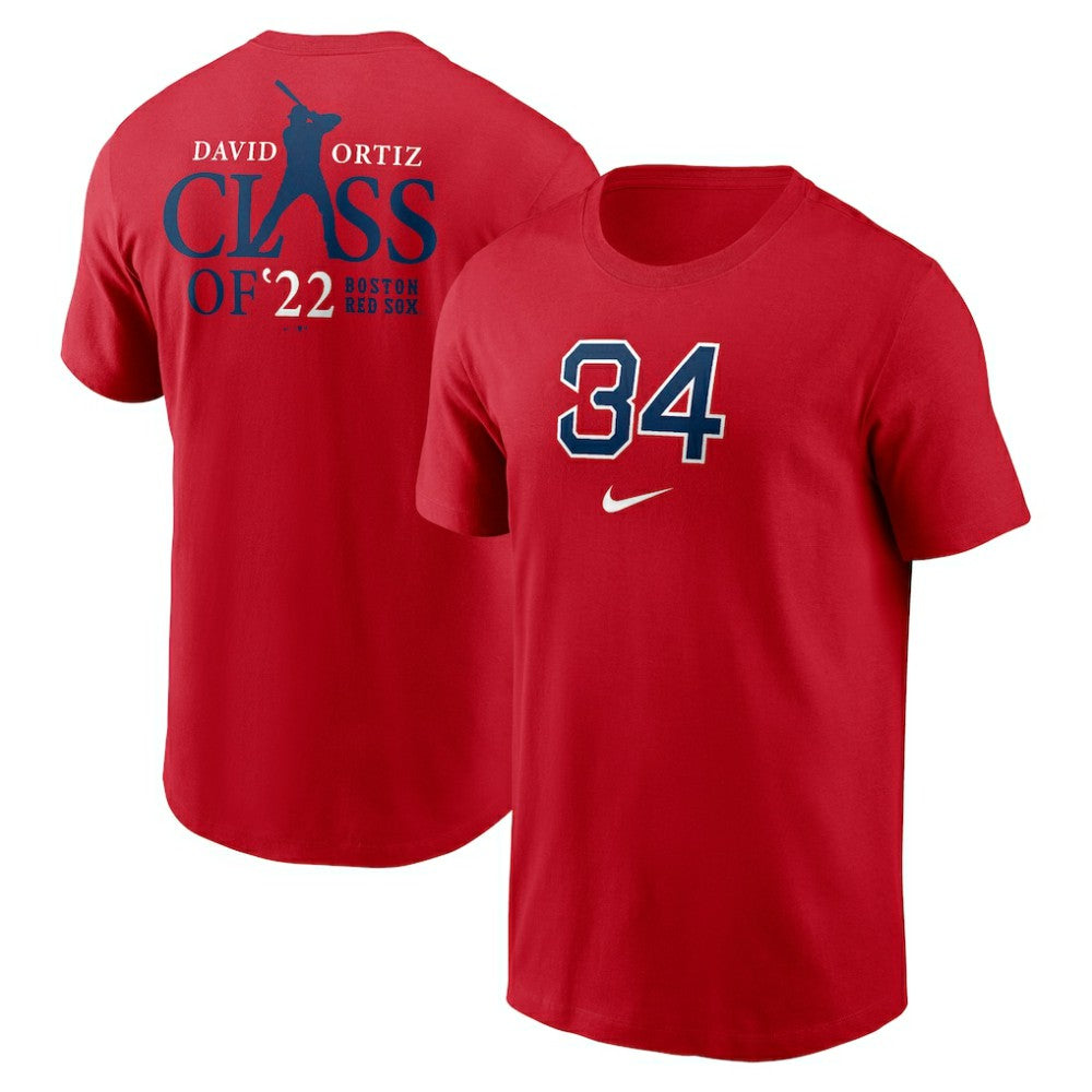 David Ortiz Boston Red Sox 2022 Hall of Fame Essential T-Shirt Red | Nike