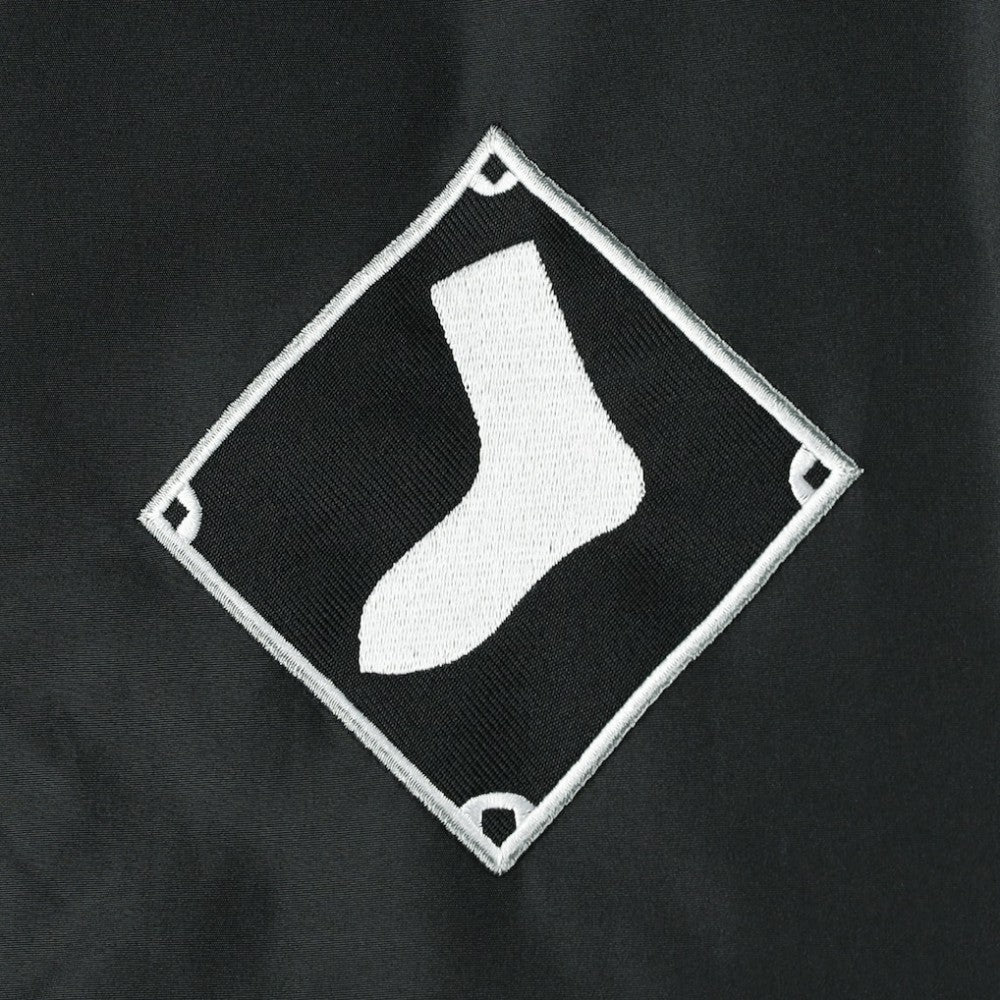 Chicago White Sox JH Design Reversible Fleece Full-Snap Hoodie Jacket Black