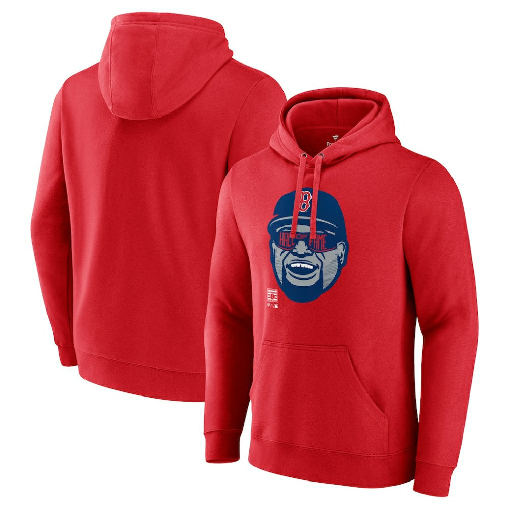 David Ortiz Boston Red Sox Big Papi Portrait Fitted Pullover Hoodie Red