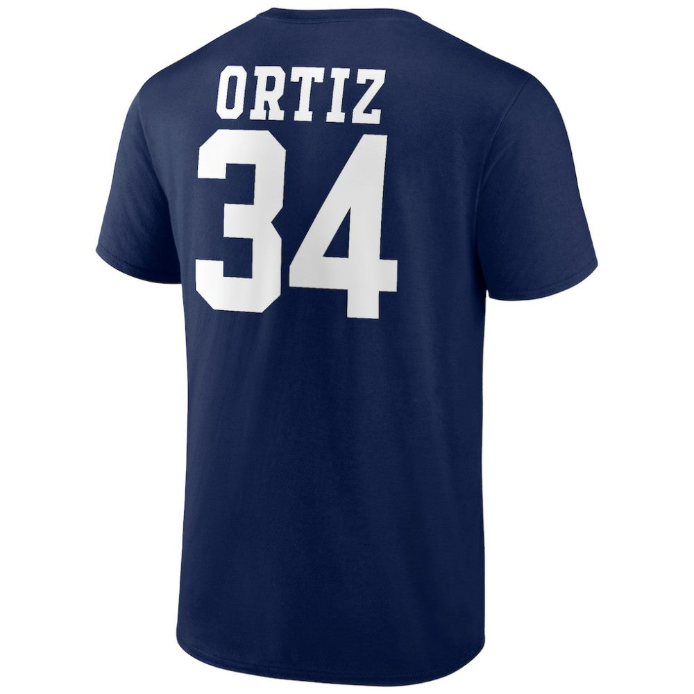 David Ortiz Boston Red Sox Logo Graphic T-Shirt Navy