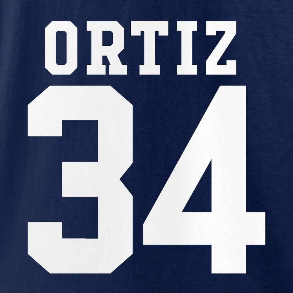 David Ortiz Boston Red Sox Logo Graphic T-Shirt Navy