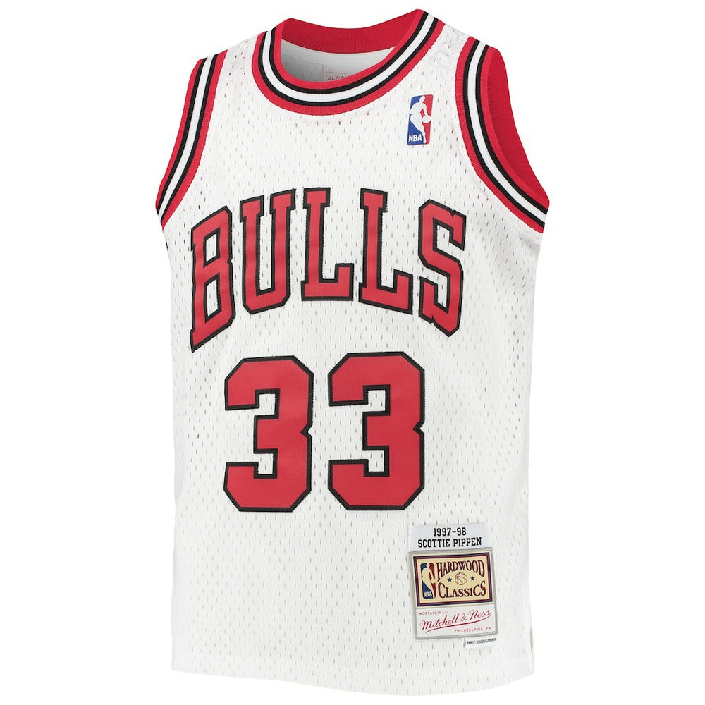 Scottie Pippen Chicago Bulls Youth 1997/98 Hardwood Classics Swingman Jersey sale - White