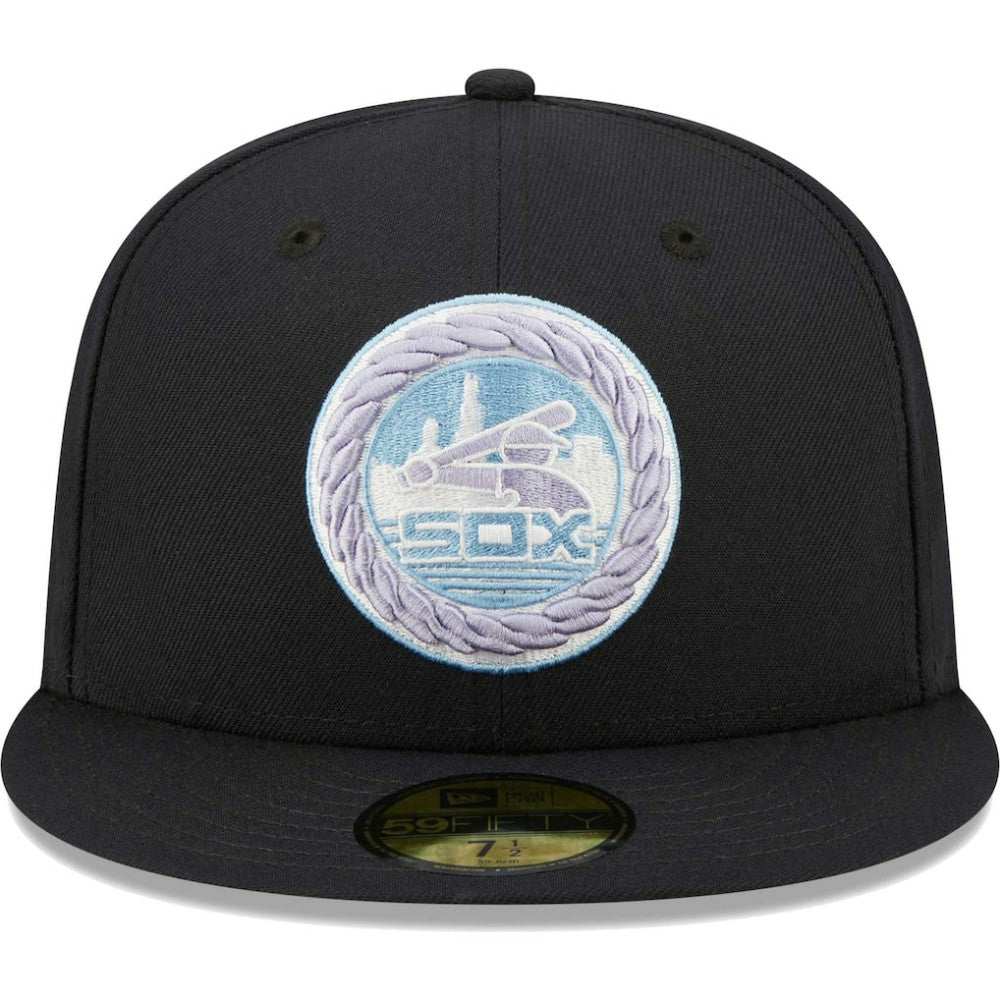 Chicago White Sox 50th Anniversary 1983 MLB All-Star Game Lavender Undervisor 59FIFTY Fitted Hat Navy | New Era