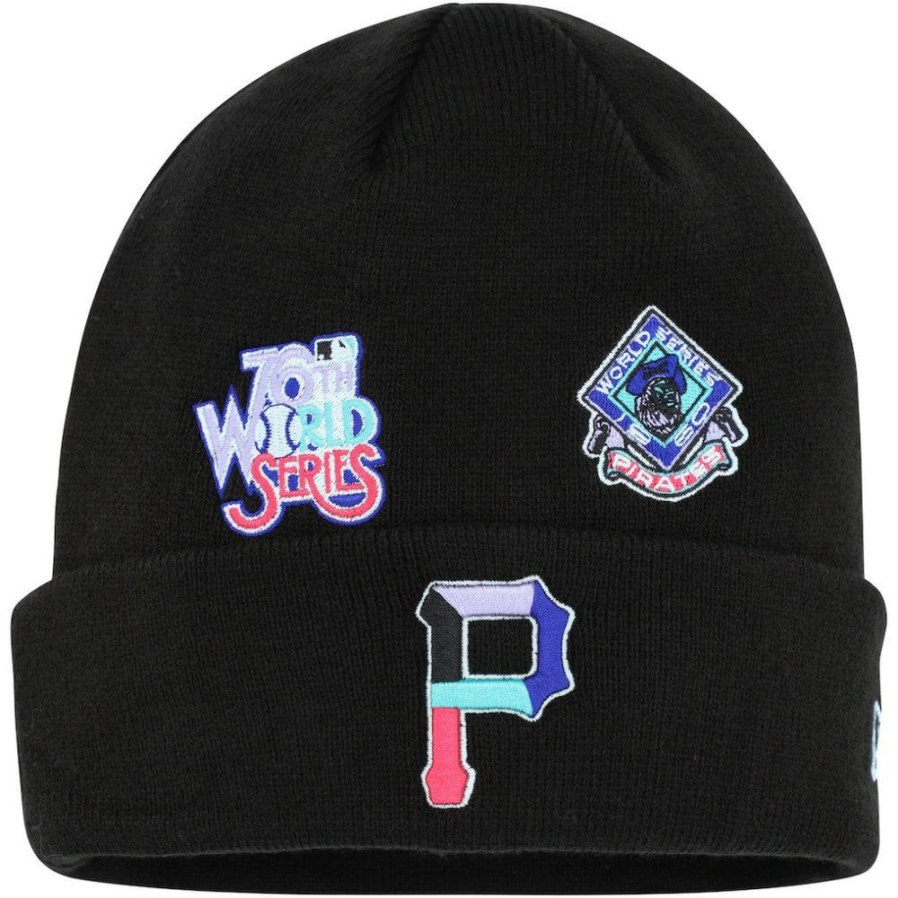 Pittsburgh Pirates Polar Lights Cuffed Knit Hat Black | New Era