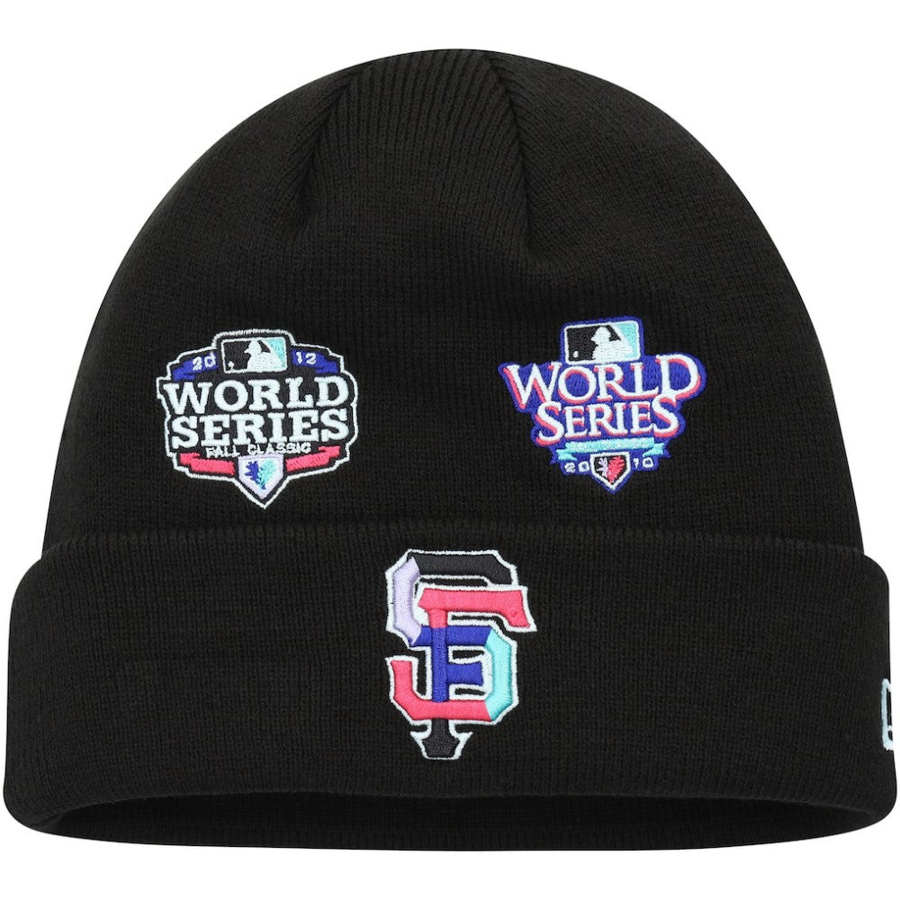 San Francisco Giants Polar Lights Cuffed Knit Hat Black | New Era