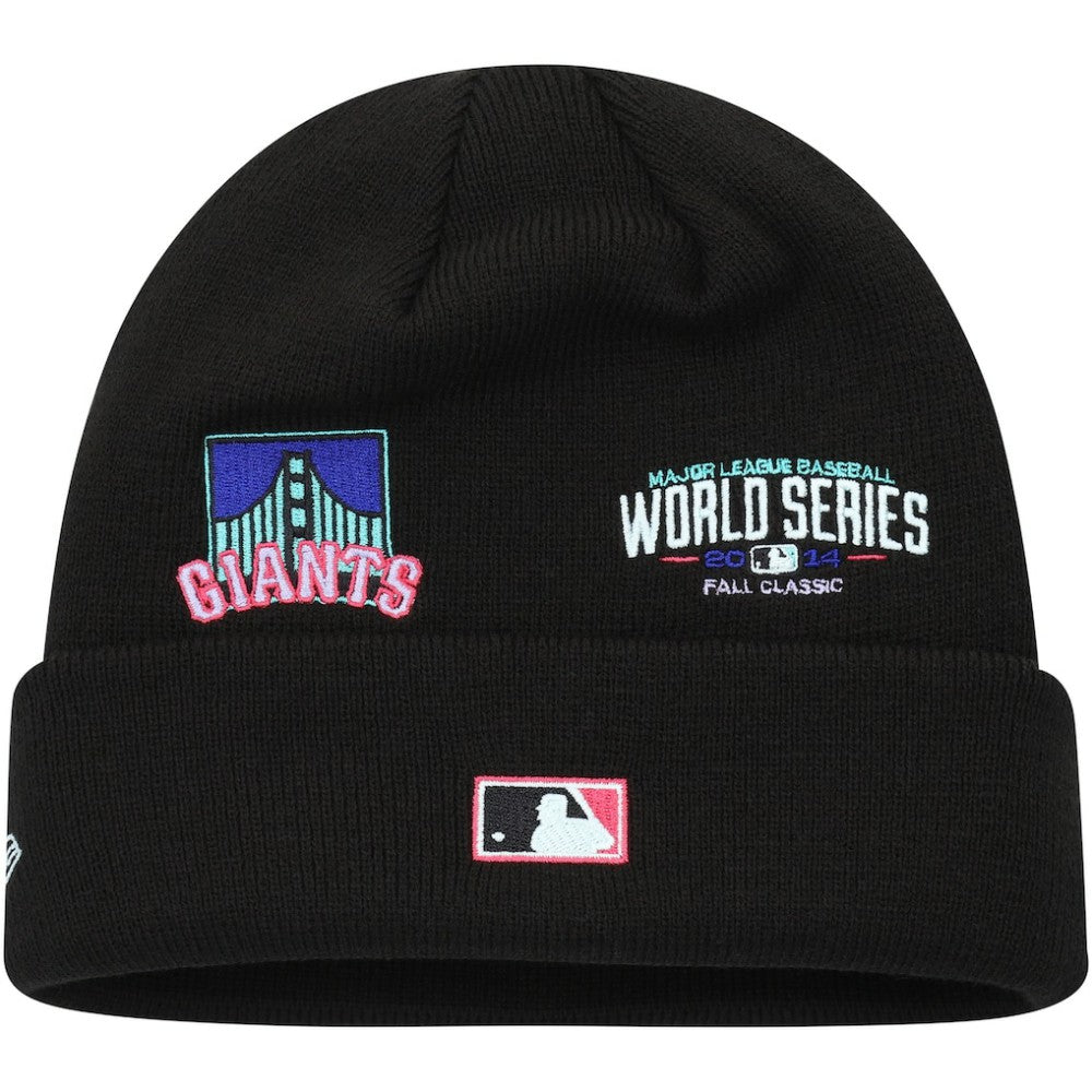 San Francisco Giants Polar Lights Cuffed Knit Hat Black | New Era