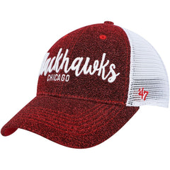 Chicago Blackhawks '47 Women's Encore MVP Trucker Snapback Hat Red/White