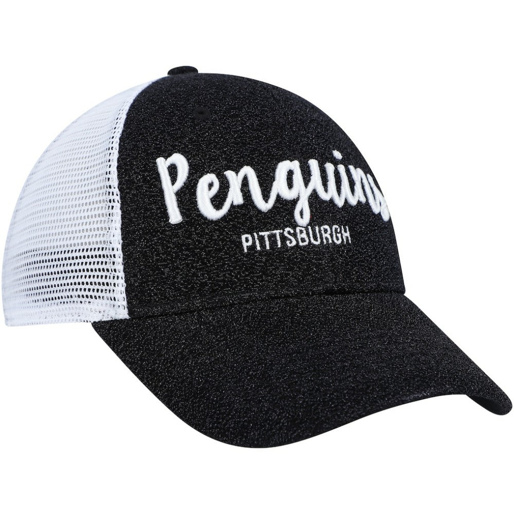 Pittsburgh Penguins '47 Women's Encore MVP Trucker Snapback Hat Black/White