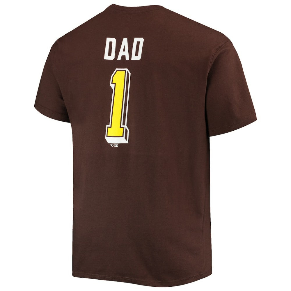 San Diego Padres Big & Tall Father's Day #1 Dad T-Shirt Brown