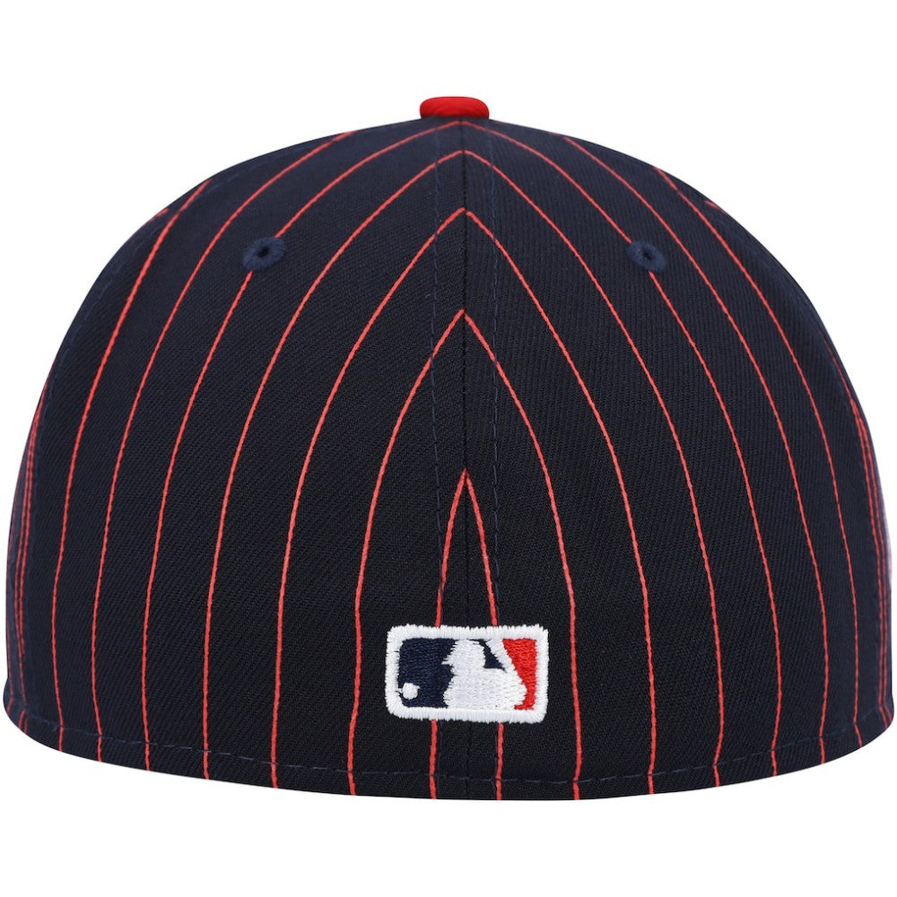 Boston Red Sox Concepts Pinstripe 59FIFTY Fitted Hat Navy | New Era
