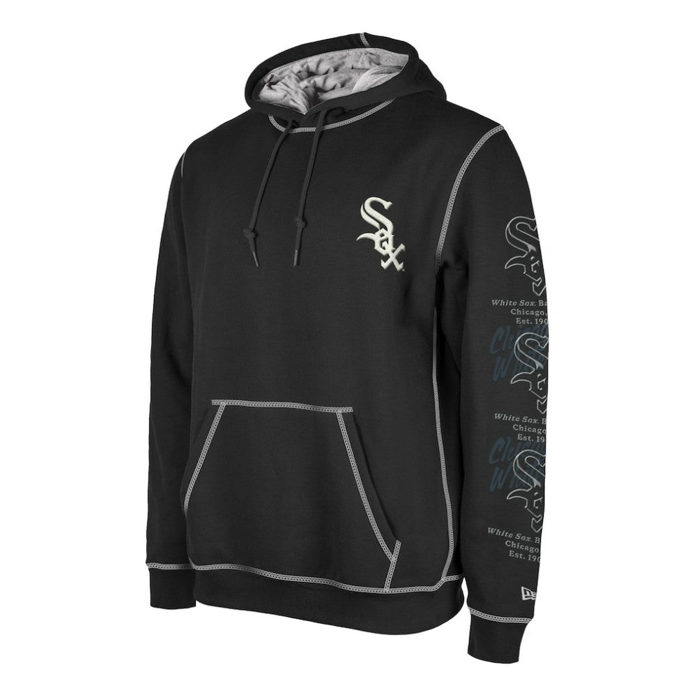 Chicago White Sox Team Split Pullover Hoodie Black | New Era